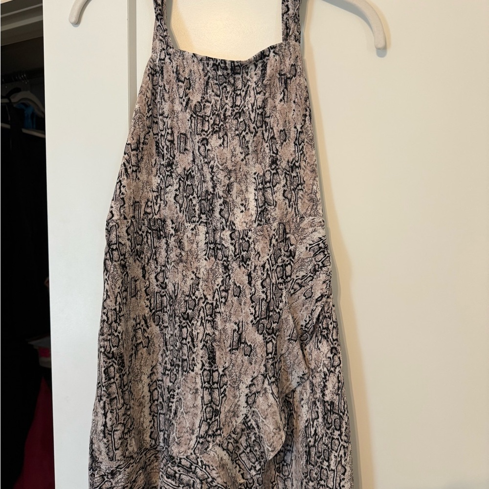 Gianni Bini snakeskin romper